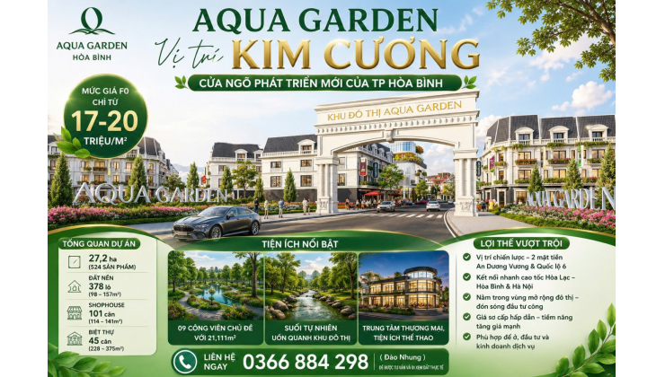  Aqua Garden KĐT Thống Nhất – Hòa Bình, nơi an cư lý tưởng đầu tư sinh lời